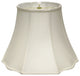 14" White Octagon Monay Shantung Lampshade