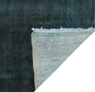Vintage Distressed Overdyed Soukaina Purple Rug, 6'11x10'7