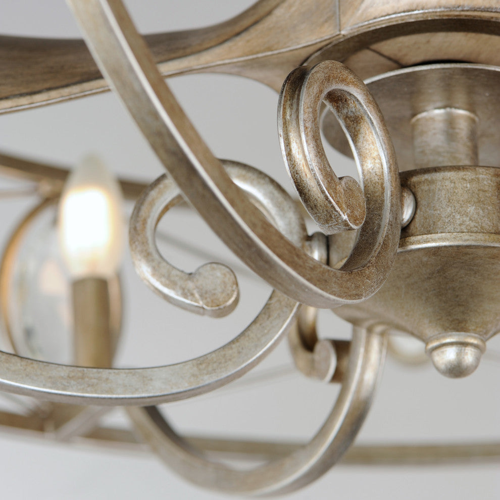 Maxim Solitaire 22 LED Solitaire 22" 3 Blade Smart LED Indoor - Silver Mist