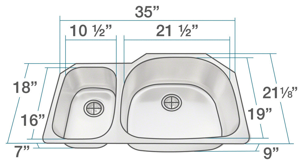 The Polaris PR905 18 Gauge Kitchen Ensemble