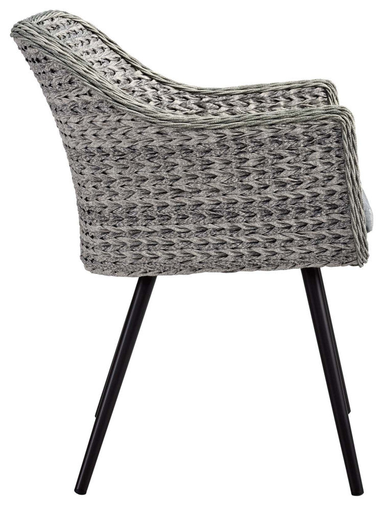 Endeavor 3 Piece Outdoor Patio Wicker Rattan Dining Set