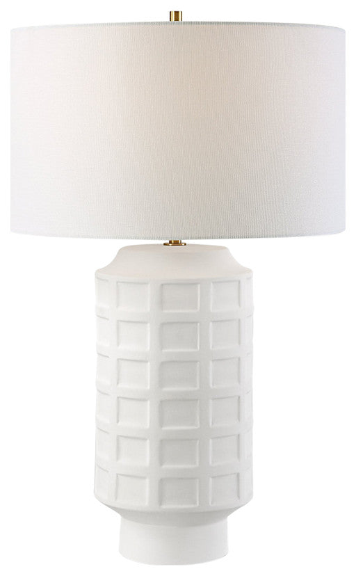 Uttermost Window Pane White Table Lamp