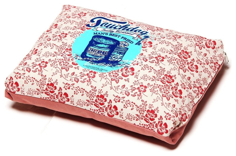 Touchdog Floral-Galore Vintage printed Ultra-Plush Rectangular Designer Dog Bed