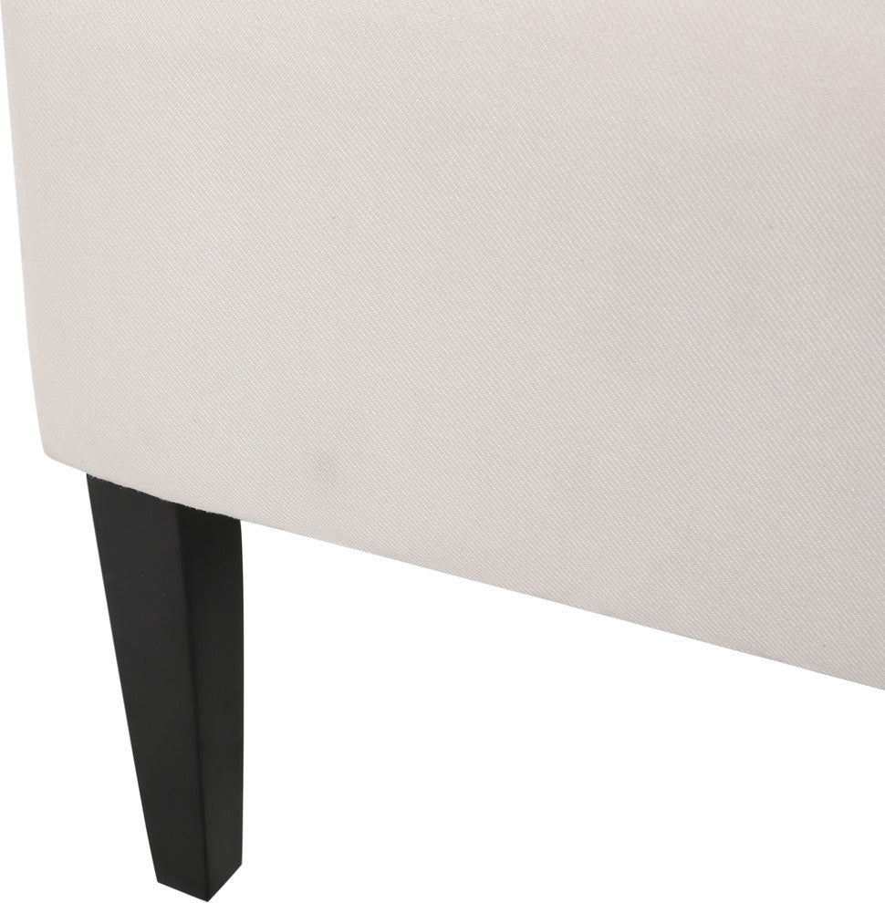 GDF Studio Sheldon Traditional Design High Back Fabric Dining Chair, Beige