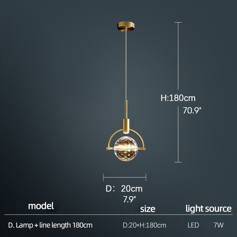 MIRODEMIÂ® Varigotti | Modern Crystal Gold LED Chandelier, Sphere