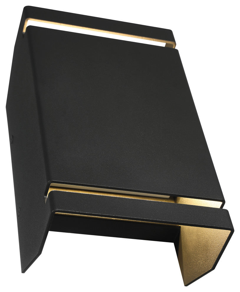 La Vida Bi-Directional Tall Outdoor LED Wall Mount, Black