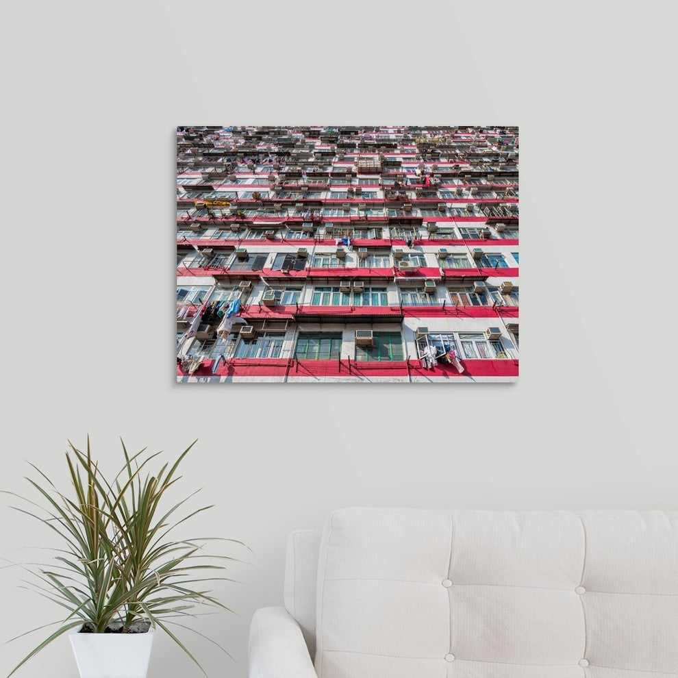 "Old building" Wrapped Canvas Art Print, 24"x18"x1.5"