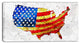"USA Flag on the Map" Canvas Painting