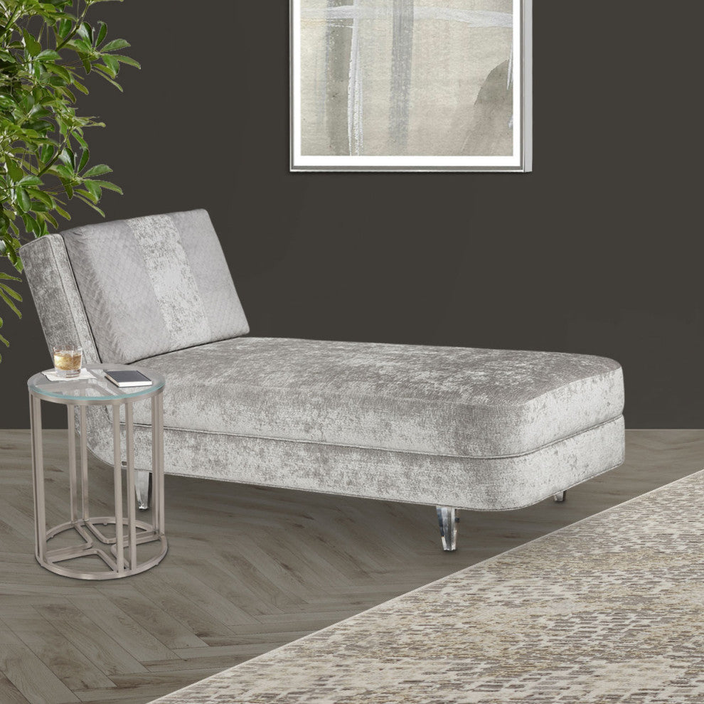 Lanterna Chairside Table - Silver Mist