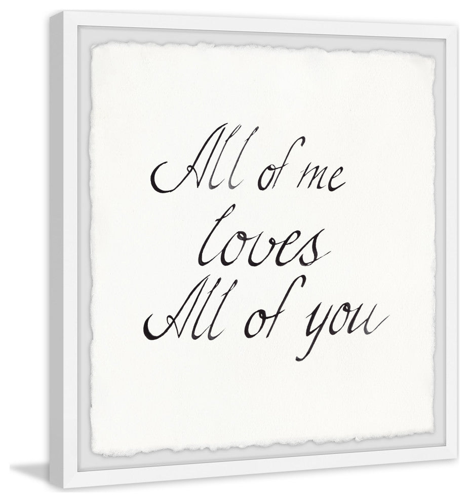 "All of Me" Framed Painting Print, 12x12