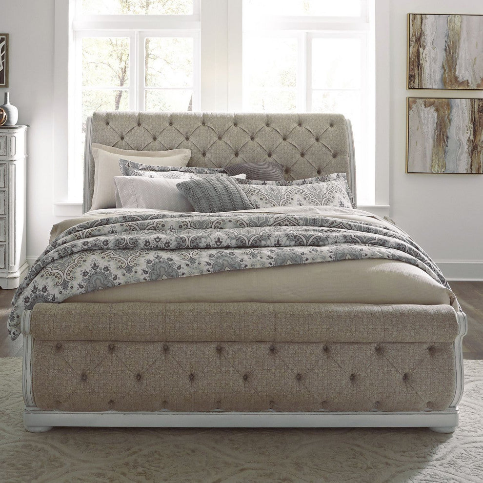 Artemis Upholstered Sleigh Bed, King