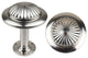 Urbanest Set of 2 Tumulo Metal Drapery Medallion Holdback, Brushed Steel