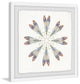 "Purple Wing Dance" Framed Painting Print, 12"x12"