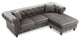 Nola Sofa Chaise, Dark Gray
