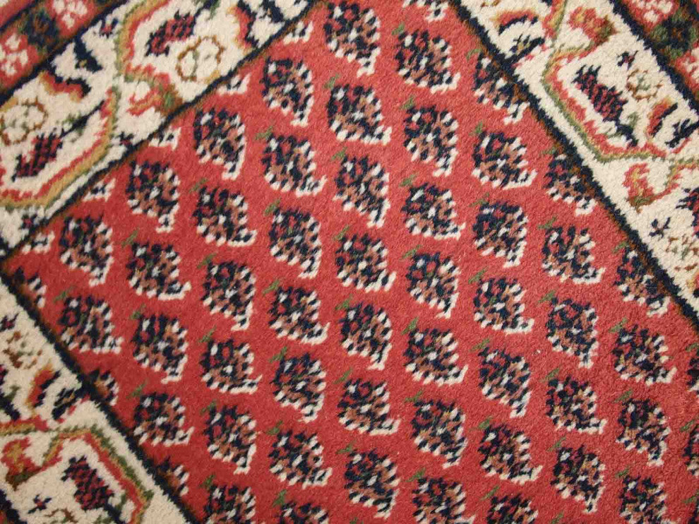 Handmade vintage Indi-Seraband rug 2' x 2.9' (62cm x 90cm) 1970s