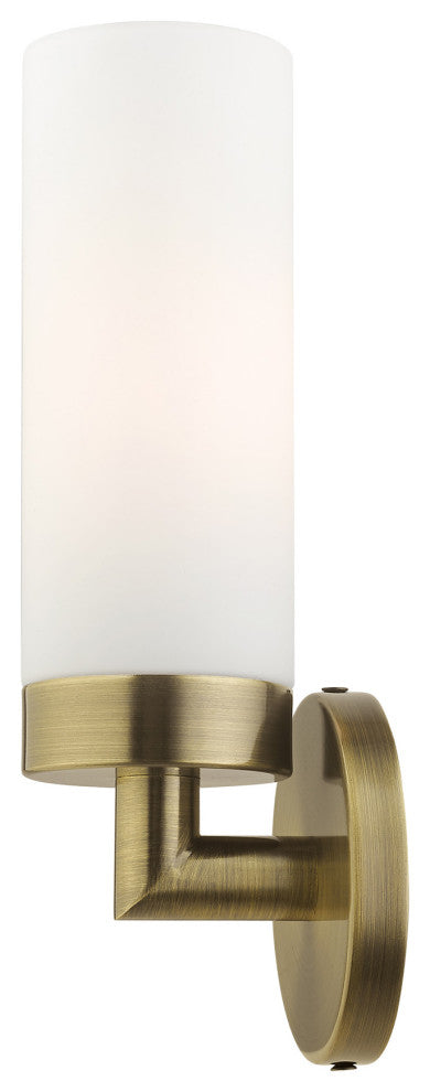 Antique Brass Nautical, Industrial, Contemporary, Urban, Sleek Single Sconce