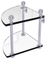 Allied Brass Mambo Collection 2 Tier Corner Glass Shelf