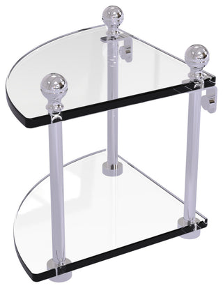 Allied Brass Mambo Collection 2 Tier Corner Glass Shelf