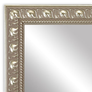 Hillsborough Framed Wall Mirror, Nickel, 36"x48"