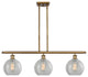 Innovations Lighting 516-3I-BB-G125-8 Athens 3 Light 36" Island Light