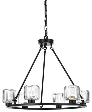 Home Living 26" Chandelier, Black