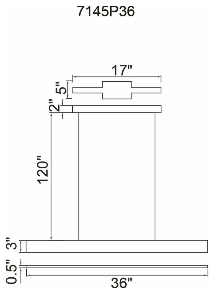 Krista LED Chandelier With Satin Black Finish