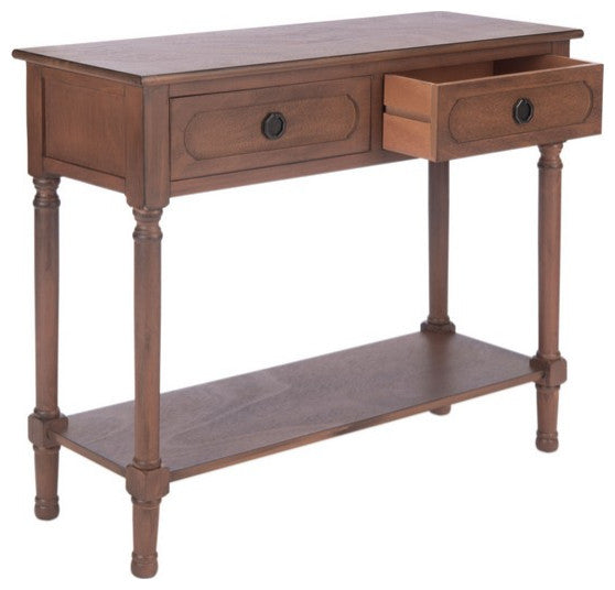 Safavieh Allura 2 Drawer Console Table, Brown