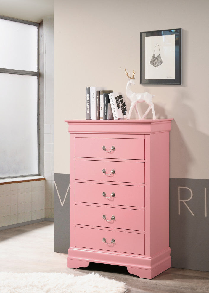 Louis Phillipe Chest, Pink