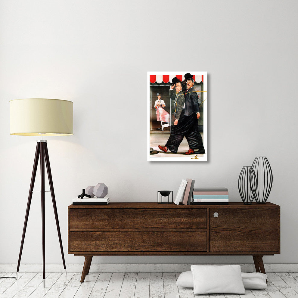 "Laurel & Hardy - Ben Turpin" Canvas by Hollywood Photo Archive, 24x36"