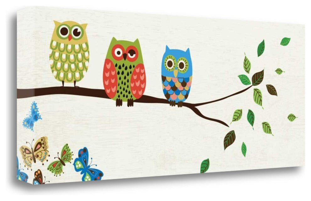 "Good Night Owl" By Wild Apple Portfolio, Giclee Print on Gallery Wrap Canvas