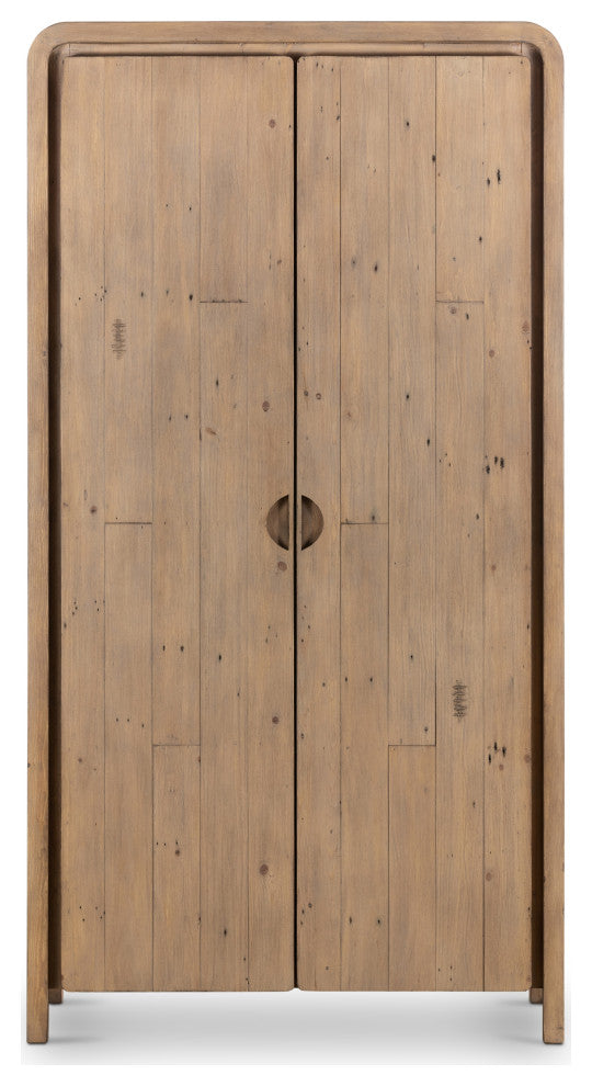 Everson Cabinet, Scrubbed Teak