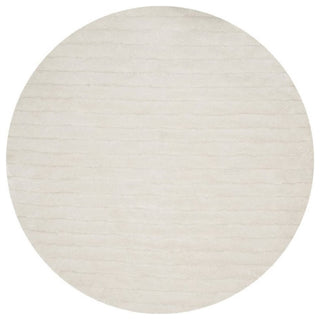 Safavieh 3D Shag 6' Round Hand Tufted Rug in Pearl
