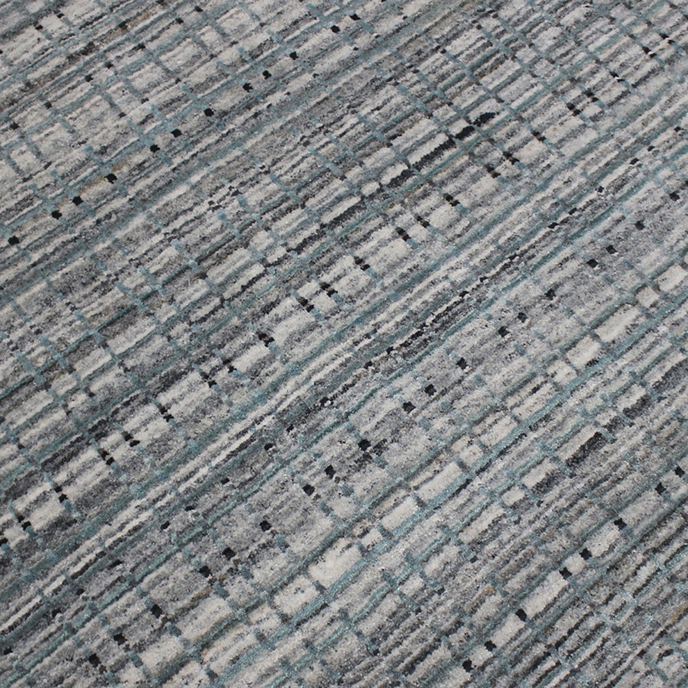 Paradise Area Rug, Grayish Blue, 3' x 5', Geometric
