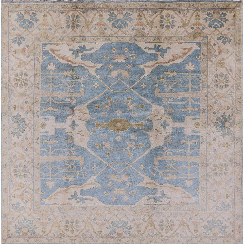 Ahgly Company Indoor Square Mid-Century Modern Area Rugs, 6' Square