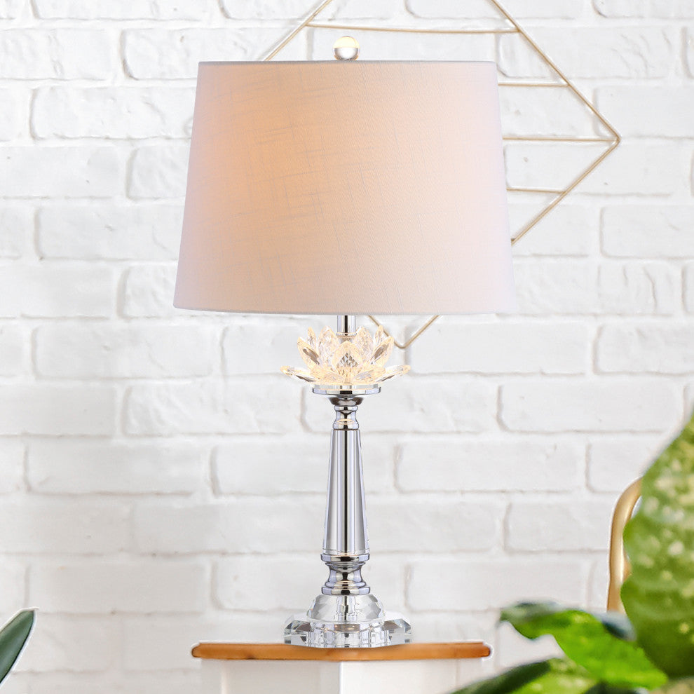 Day 24.5" Crystal Table Lamp, Clear