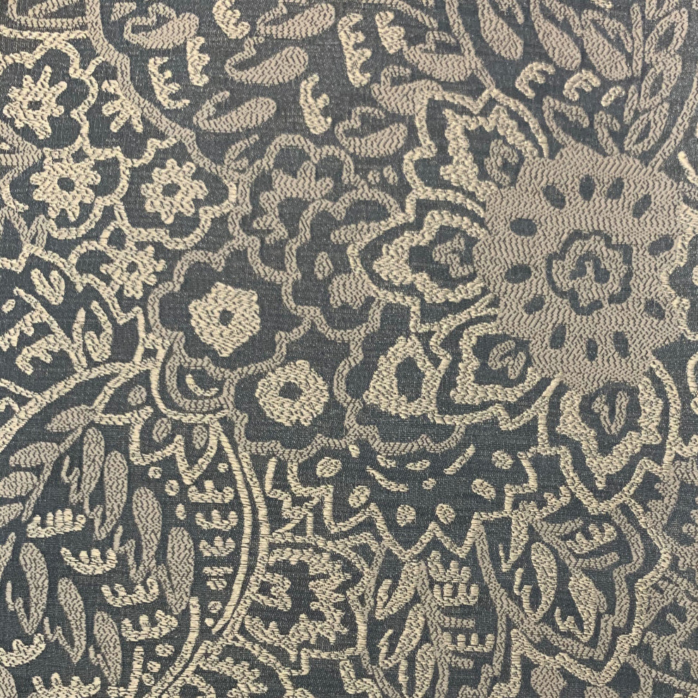 Plutus Blue Gardens Paisley Luxury Throw Pillow, 20"x26"