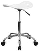 White Plastic Stool LF-214A-WHITE-GG