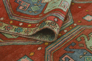 Fine Vintage Distressed Ayobunmi Rust/Beige Runner, 4'4 x 10'7