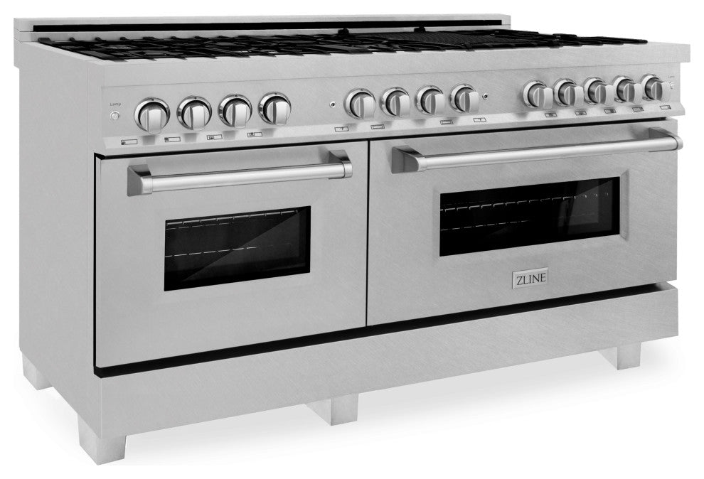ZLINE 60" Dual Fuel Range, DuraSnow With DuraSnow Door RAS-SN-60