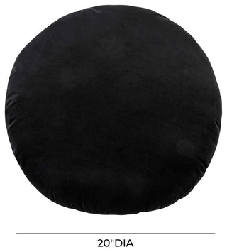 TOV Furniture Potter 20" Black Velvet Pillow