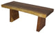Haussmann Wood Natural Edge Bench 48 in x 18 x 18 in H KD Oak Oil