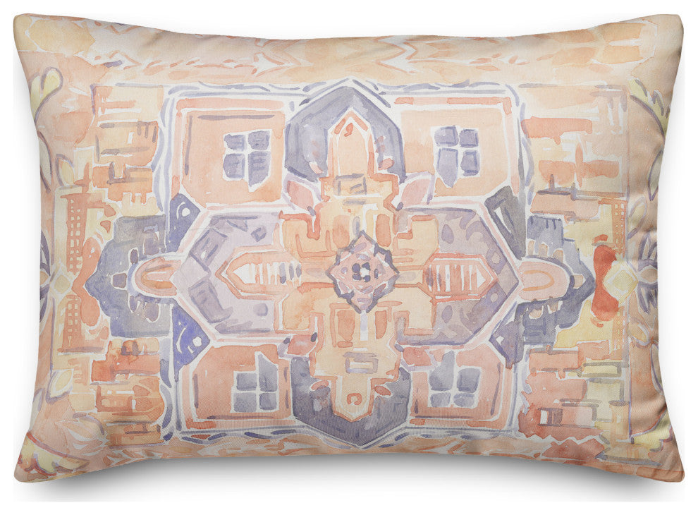 Watercolor Tile 14x20 Spun Poly Pillow