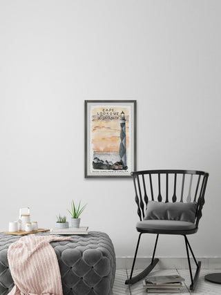"Lookout Lighthouse" Framed Painting Print, 20x30