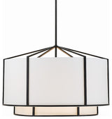 Crystorama Lighting Group CAR-9209 Carlyn 6 Light 28"W Drum - Black