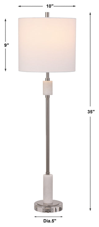 Uttermost Sussex Nickel Buffet Lamp