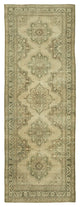 Rug N Carpet - Hand-knotted Anatolian 4' 6" x 12' 8" Rustic Runner Rug