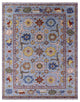 Hand Knotted Turkish Oushak Wool Rug 9' 3" X 11' 11" - Q13581