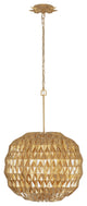 Varaluz-342P06FG-Six Light Pendant French Gold