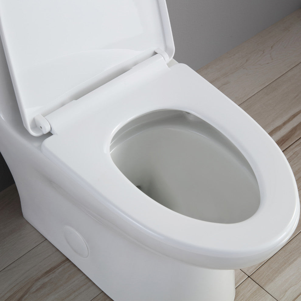 OVE Decors Pack of 2 Jade Elongated Toilet With Dual Flush and Soft Close Seat