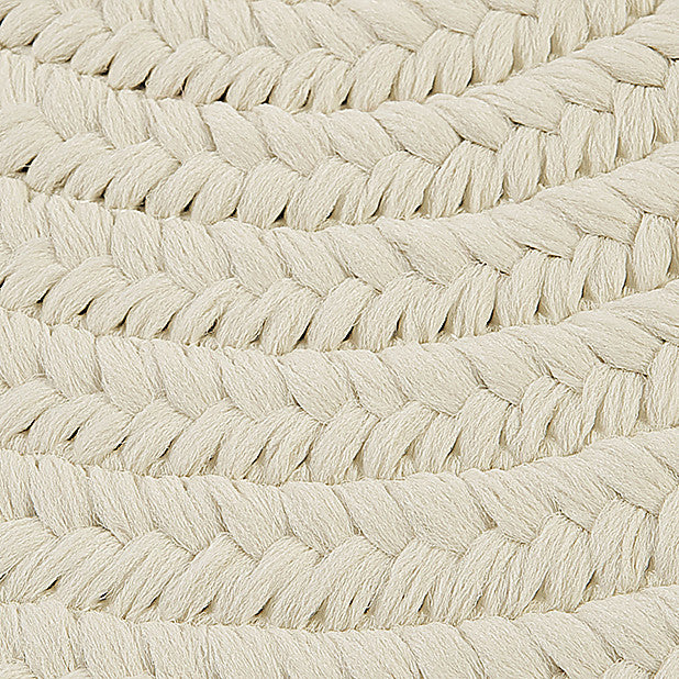 Colonial Mills Boca Raton BR10 White Indoor/Outdoor Area Rug, Oval 7'x9'